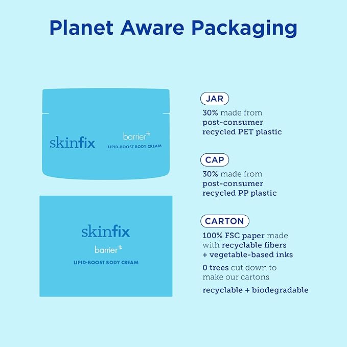 Skinfix Barrier+ Lipid-Boost Body Cream: Daily, All-Over Vegan Body Cream That Nourishes Skin & Is Clinically Proven to Increase Hydration, 10 Fl Oz