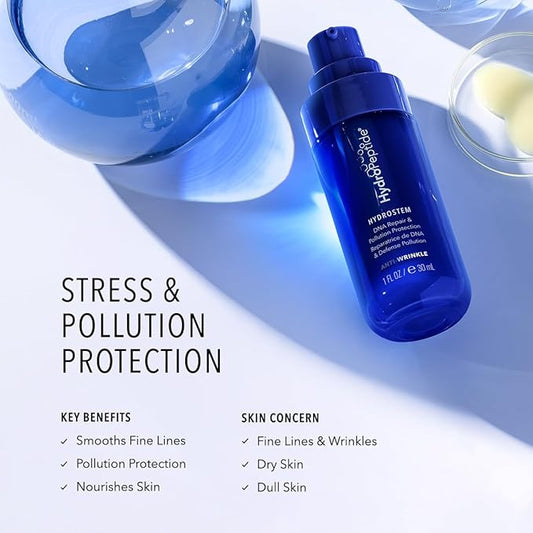 HydroPeptide HydroStem Face Peptide Serum, Hydrated and Luminous Skin, 1 Ounce