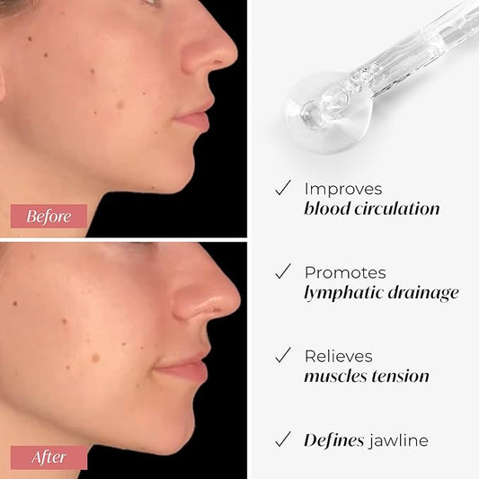 PLANTIFIQUE Rose Quartz Gua Sha Tool – Anti-Aging Face Massager & Jawline Shaper for Skincare Routine – Facial Massage & Skin Care Gift