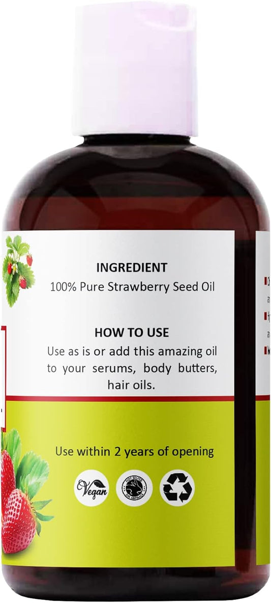 UNREFINED Strawberry Seed Oil-4 OZ by OSLOVE