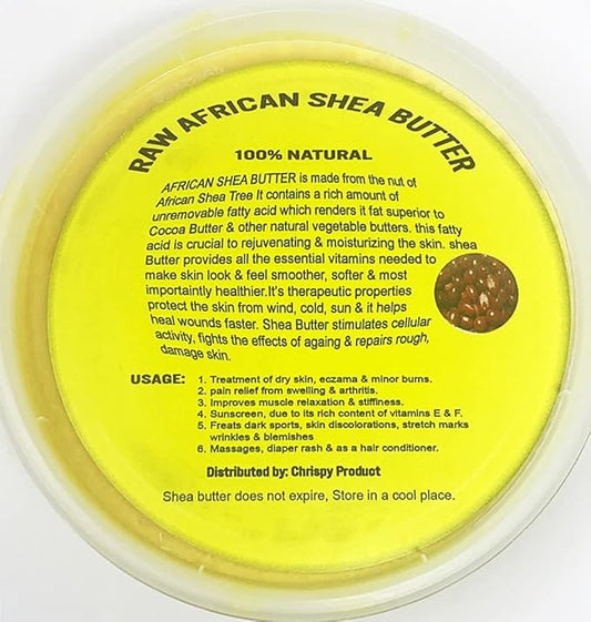 Raw Unrefined African Shea Butter Selections (8 Oz, 16 Oz, 32 Oz)- Grade AAA Premium Shea Butter From Ghana - Use on Acne, Eczema, Stretch Marks (16 OZ GOLD)
