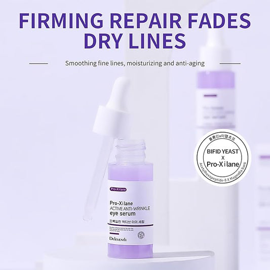 DEleventh Korean Brand Pro-Xilane Active Anti-Wrinkle Eye Serum 30ml / Anti-Aging, Reduces Puffiness, Dark Circles, & Firms Skin, Hydrating, Brightening, and Revitalizing Formula for Youthful Eyes