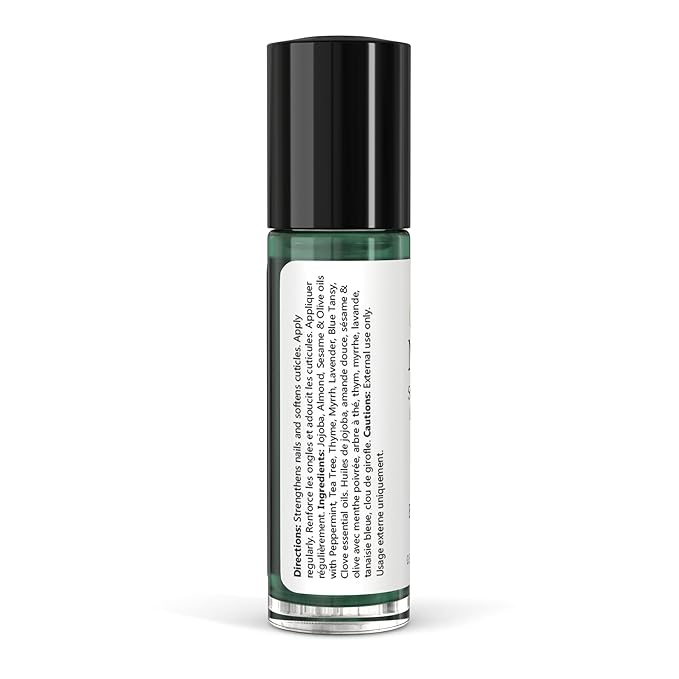 Isabella's Clearly NAIL and Cuticle Oil for Strong Nails and Soft Cuticles | Strengthening Roll On Nail Oil with Tea Tree, Jojoba and Blue Tansy to Repair and Nourish | Natural Essential Oil Blend