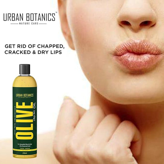 UrbanBotanics® Pure Cold Pressed Olive Oil For Hair and Skin, 250ml