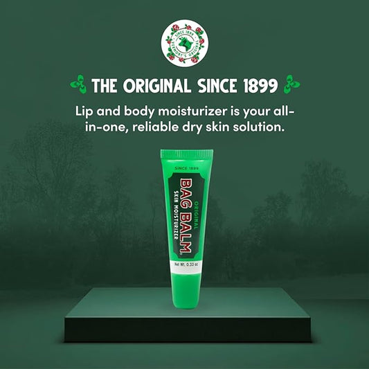 Bag Balm Original On-the-Go Lip Balm Tubes for Chapped Lips, Dry Hands, Skin Irritations and More - 0.33oz, 6 Pack