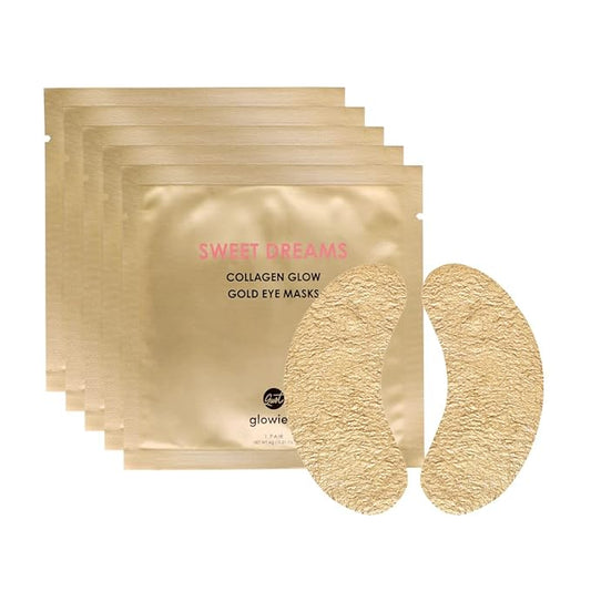 Sweet Dreams Collagen Glow Gold Eye Masks under eye patches for puffy eyes + Sweet Dreams Vanilla Lip Mask