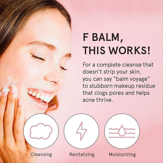 grace & stella Cleansing Balm - Travel Size Makeup Remover - Deep Cleansing & Hydrating Face Cleanser - Dissolves Waterproof Make Up, SPF & Impurities - Gentle on Skin - Vegan Skincare (41 g/ 4.3 oz)