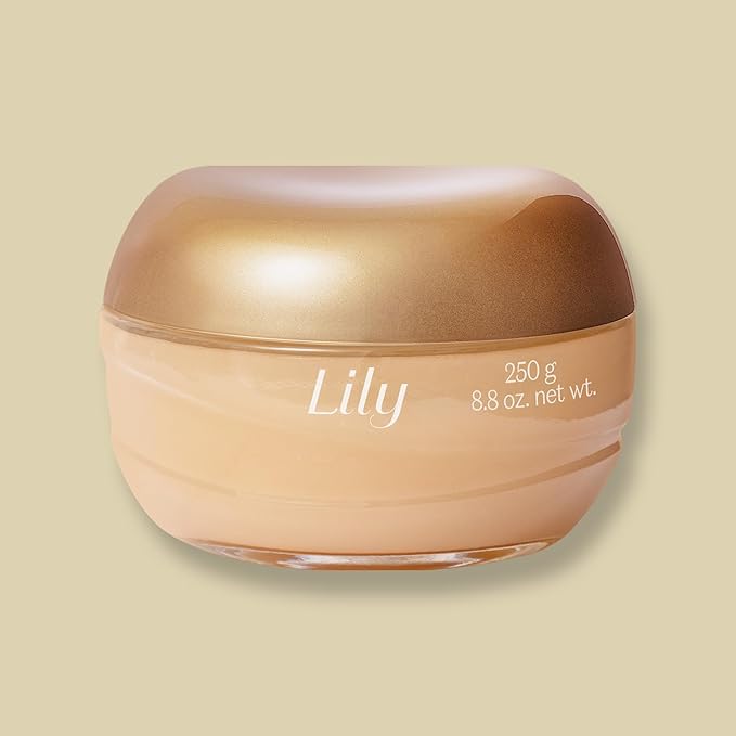 O Boticário Lily Satin Velvet Body Cream, Luxurious Moisturizing Cream with Adored Lily Fragrance, 8.8 Ounce (250g)