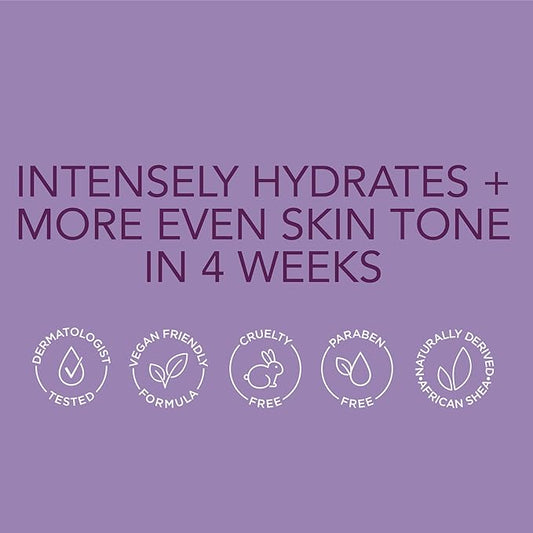 Jergens Shea and Cocoa Whipped Body Butter Lotion, Tone Enriching Hand And Body Lotion for Dry Skin, with Vitamins B3 & E, 8.5 Oz