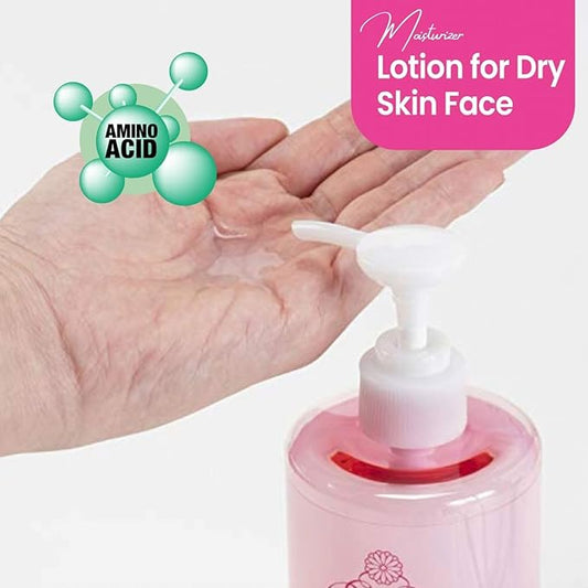 Daily Face Moisturizer for Dry & Sensitive Skin Women & Men, Moisturizing Anti-Aging Facial Toner Lotion, Organic Japanese Fermented Rice, Sake Extract& Amino Acids, 16.9 Fl Oz HIGH MOIST