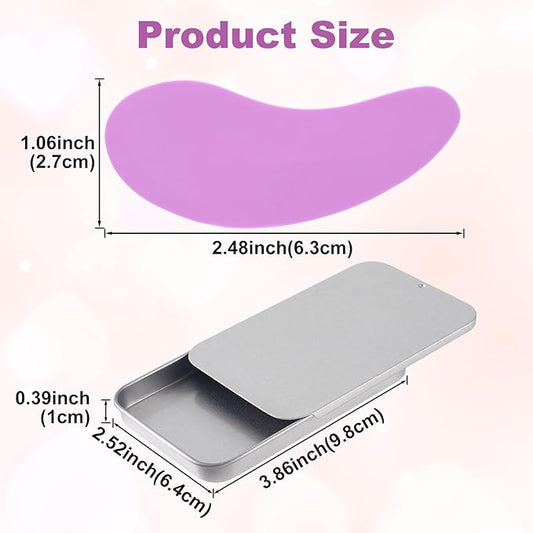 Joez Wonderful Under Eye Patches 4 Pairs, Silicone Reusable Eye Patches, Under Eye Mask for Skin Care Effect to Reduce Wrinkles and Fine Lines, Tin Case