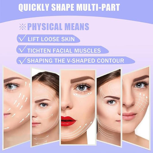 200PCS, Face Lift Tape, Bands Instant Facelift Tape for Wrinkles, Instant Neck Tape For Sagging Skin, Eyes, Jowls,Transparent Lifting Tapes with Elastic Bands