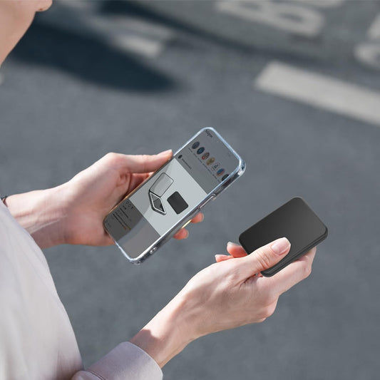 Kintion 2025 Pocket Mirror, Rechargeable Dimmable 3 Color Lighting 1X/3X LED Compact Travel Makeup Mirror for Purse, Portable, Folding, Handheld, Small Lighted Mirror for Women Gift, Black