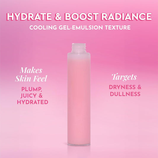 Glow Recipe Refill Pink Juice Water Gel Face Moisturizer for Women, Men & Teens - Hydrating Hyaluronic Acid, Radiance Boosting, Non-Comedogenic, Oil-Free, Lasting Korean Skin Care for Oily Skin, 60ml