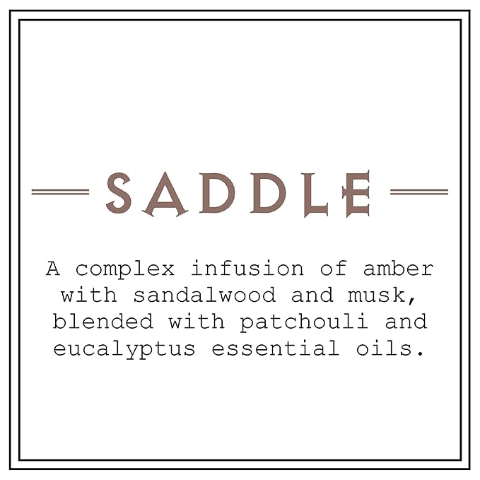 BARR-CO. Saddle Scent Shea Butter Lotion, Amber Scent with Sandalwood & Musk, Shea Moisturizing Lotion for Sensitive Skin, 16 fl oz