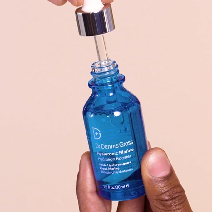 Dr Dennis Gross Hyaluronic Marine™ Hydration Booster: for Dehydrated, Rough Texture, Dry Fine Lines & Wrinkles, 1 fl oz