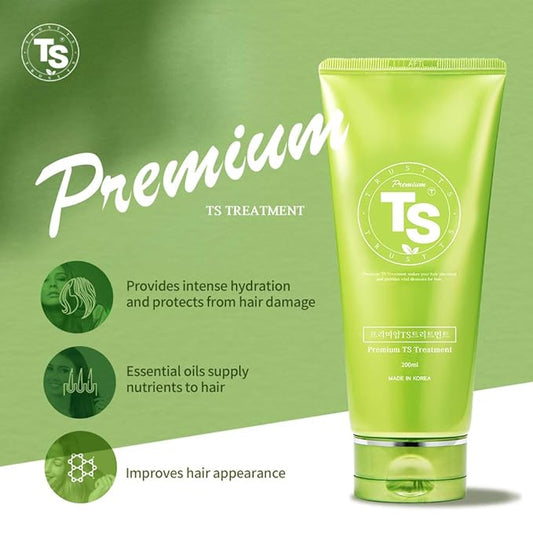 Premium TS Treatment (6.8 Fl Oz) | Therapy for Dry, Damaged hair and Scalp| Phytoncide Scent with Essential Oil & Biotin & Natural Ingredients | Sulfate Free | Men & Women (All Hair Types)