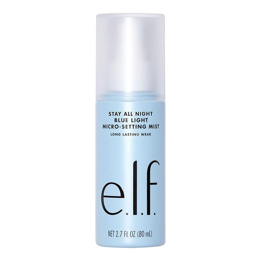 e.l.f. Stay All Day Blue Light Micro-Setting Mist Spray & Skin Refresher For A Matte Finish, Reduces Transmission, 2.7 Fl Oz