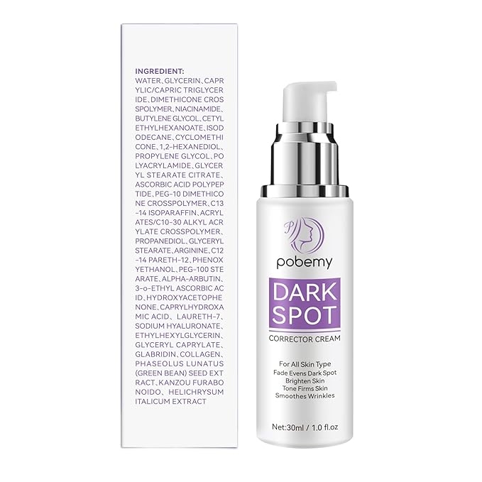 Dark Spot Remover for Face Body, Dark Spot Corrector Cream for Sun Spots, Age Spots, Brown Spots, Melasma Natural Dark Spot Remover Skin Care with Niacinamide Vitamin C for Women (1.0 Fl Oz)