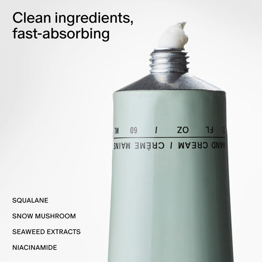 Salt & Stone Hand Cream for Women & Men | Bergamot & Hinoki | Hydrates, Nourishes & Softens Skin | Restores Dry Cracked Hands | Fast-Absorbing | Cruelty-Free & Vegan (2 fl oz)