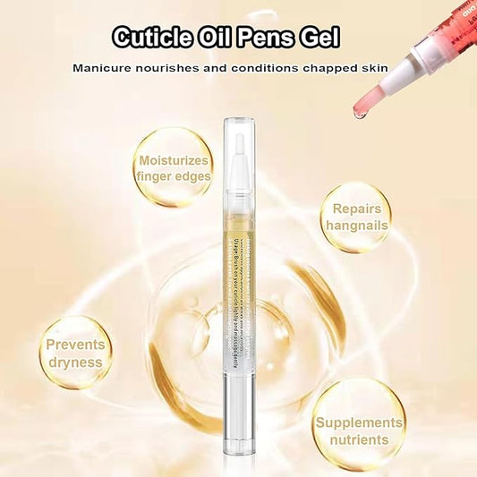 Natural Nail Growth Oil,Nail Growth Oil Pen,Cuticle Oil, Natural Growth Serum For Nails Moisturize -For Growth And Strength, Nail Strengthener For Damaged Nails (Rose oil, 0.18 / Fl Oz)