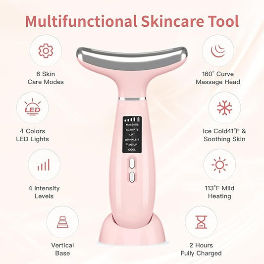 Facial and Neck Massager, Soothing and Relaxing Face Massager for Skin Care