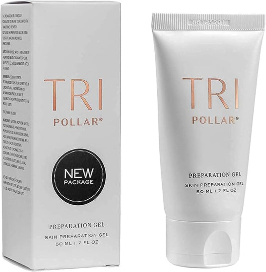 TriPollar Stop Preparation Gel 50ml (X3) - High Radio Frequency Skin Tightening Facial Machine Gel - Professional Home RF Anti-Aging Formula - Compatible with TriPollar Stop Devices - FDA Cleared