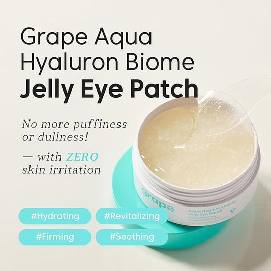 THANKYOU FARMER Grape Aqua Hyaluron Biome Jelly Eye Patch 60 Patches