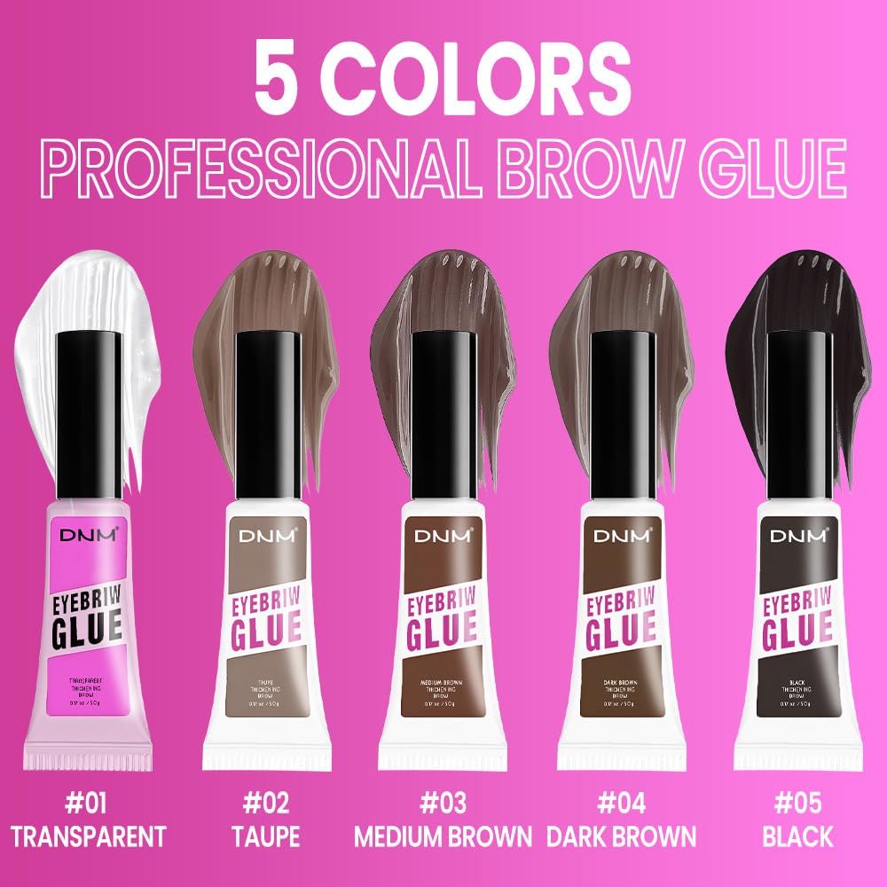 Kaely PROFESSIONAL MAKEUP Brow Glue, Tinted Eyebrow Gel, Eyebrow Mascara Waterproof, gel para cejas a prueba de agua, Eye Brow Fast Sculpt, Vegan & Cruelty-Free, 2Pcs-02 Taupe