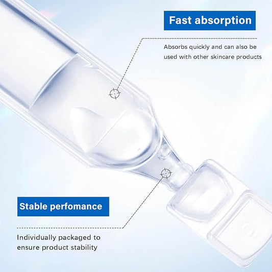 30pcs 3% Hyaluronic Acid Serum Ultra-Hydrating Vials, Hyaluronic Acid Tubes, Single-Use Hyaluronic Acid Tubes Vials, nature perfection hyaluronic acid