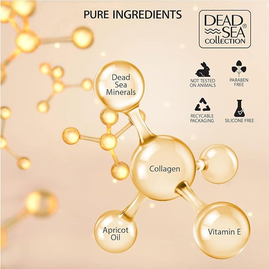 Dead Sea Collection Moisturising Night Face Cream with 3X Collagen – Anti Aging Nourishing Facial Moisturiser with Dead Sea Minerals and Vitamin E for Women and Men – All Skin Types (50 ml)