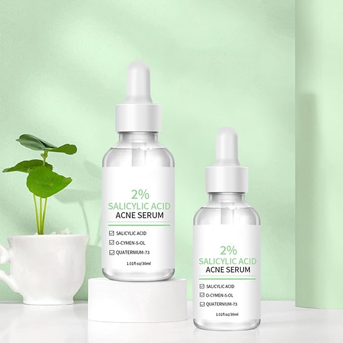 Acne Treatment Serum with 2% Salicylic Acid & Niacinamide-Centella Asiatica Facial Repair Oils for Sensitive & Acne-Prone Skin Acne Spot Treatment Gentle Spot Care Oil Control, 1 Fl Oz