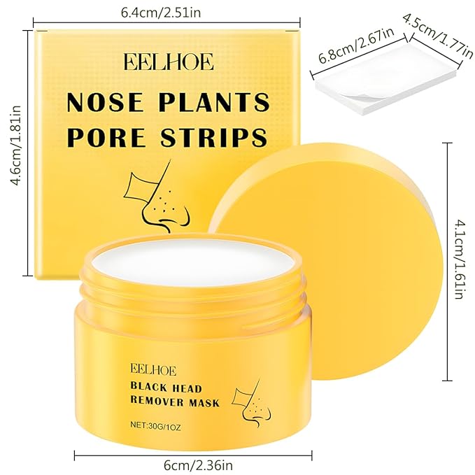 TQBAJ 2 Sets Pore Strips, Deep Cleansing Pore Strips, Blackhead Remover with 120PCS Strips, Nose Plants Pore Cleanser Purifying Face Mask for Nose and Face