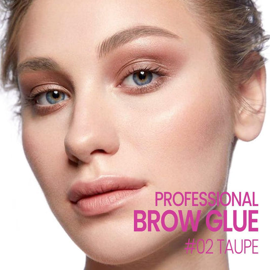 Kaely PROFESSIONAL MAKEUP Brow Glue, Tinted Eyebrow Gel, Eyebrow Mascara Waterproof, gel para cejas a prueba de agua, Eye Brow Fast Sculpt, Vegan & Cruelty-Free, 1Pcs-02 Taupe
