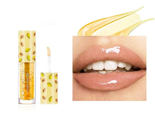 Fruity Lip Oil Clear Lip Nectar Lighten Lip Lines Lip Balm Moisturizing Lip Gloss Oily Anti-Crack Hydration