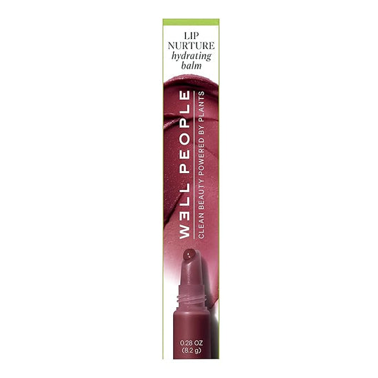 Well People Lip Nurture Hydrating Balm, Lip Balm For Hydration & Vibrant Sheer Color, Soothes & Softens Lips, Vegan & Cruelty-free, Black Cherry