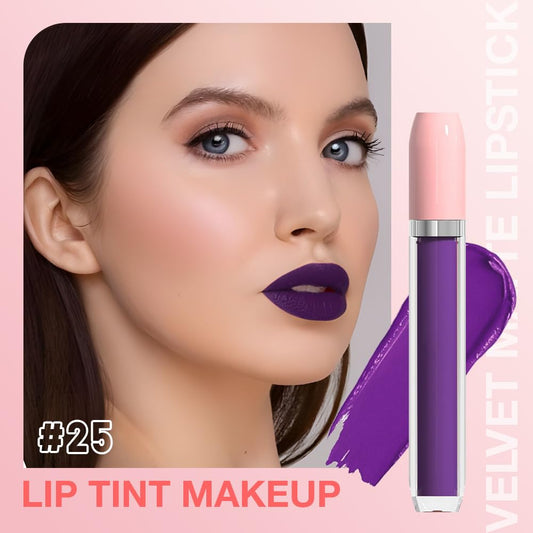 BINGBRUSH Super Matte Longwear No-Budge Stay On Smudge Proof Liquid Lipstick Long Lasting Makeup for Women,Highly Pigmented Color and Instant Shine, Cheeky