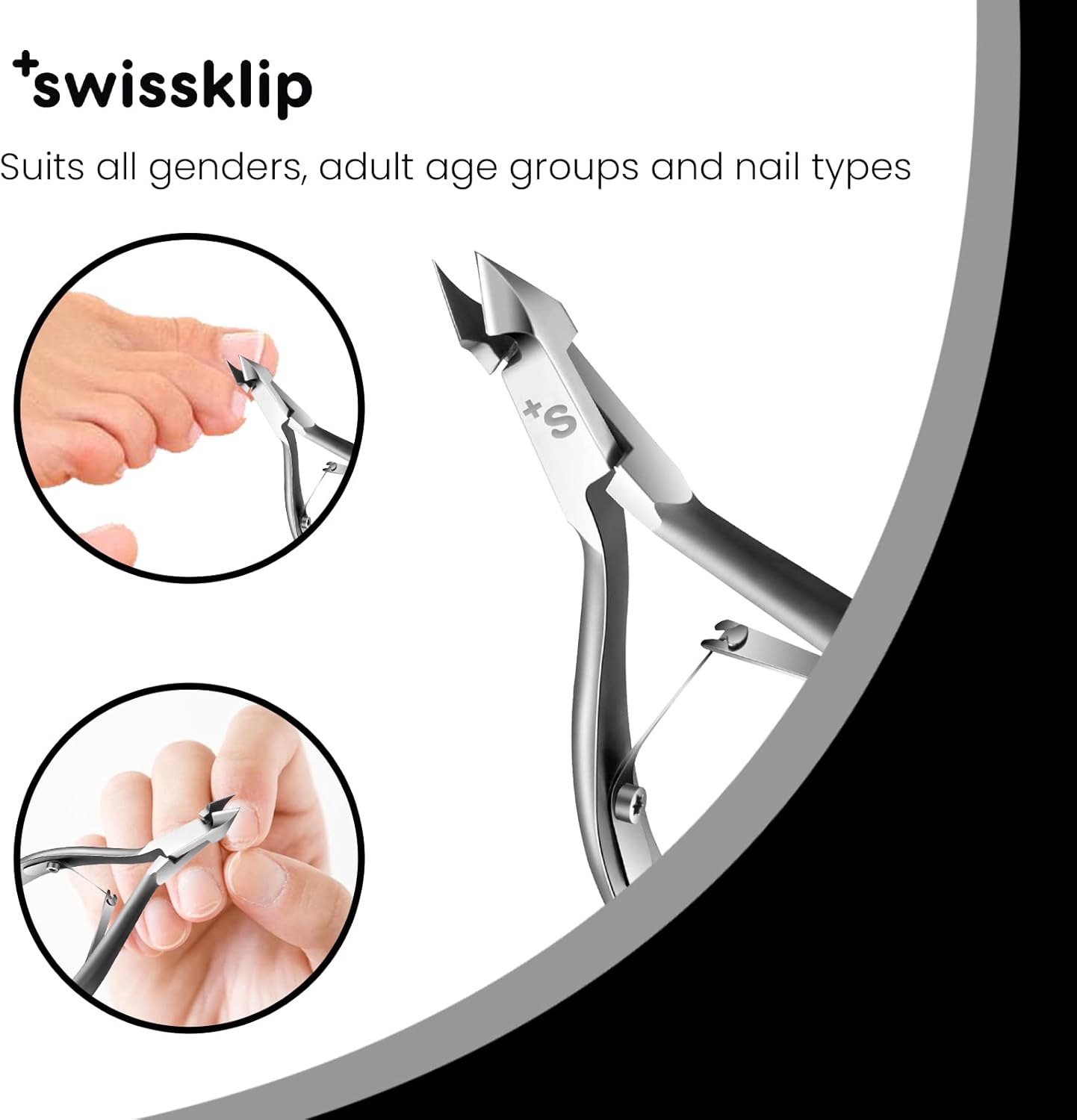 Swissklip Cuticle Trimmer I Best Cuticle Remover I Cuticle Nippers, Cutter, Scissors I Nail Nipper used along with Cuticle Pusher Tool, Cuticle Clippers, Nail Cuticle Trimmer (Pack of 3)