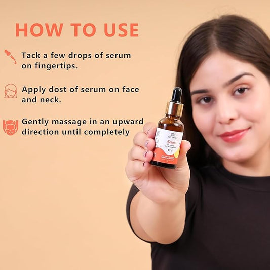 Face Serum for Dark Spots and Hyperpigmentation with 5% Vita C, 10% Niacinamide, Reveals Even Skin Tone 30 ml