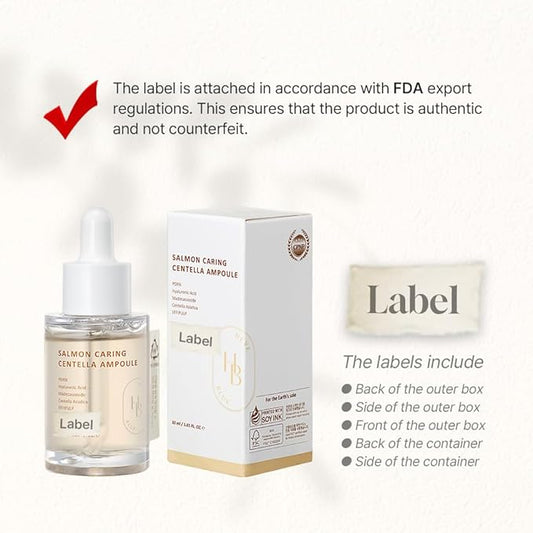 Salmon Caring Centella Ampoule - Salmon PDRN, Salmon Egg Extract, Centella, Madecassoside, Calming, Soothing, Restore and Rejuvenate, Sensitive Skin, Korean Skincare