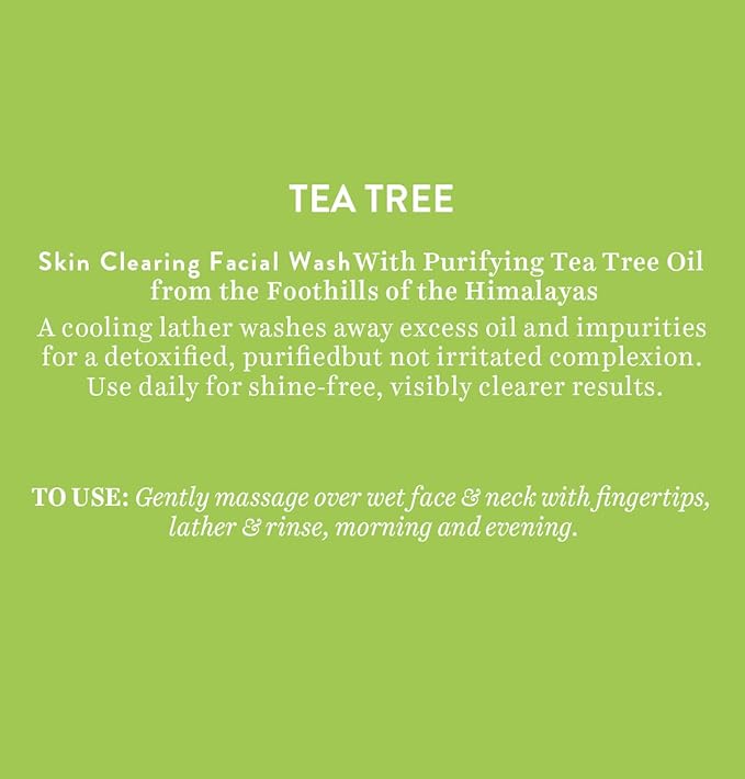 Biotique Tea Tree Skin Clearing Facial Wash, Normal to Oily Skin Face Wash, 150ml