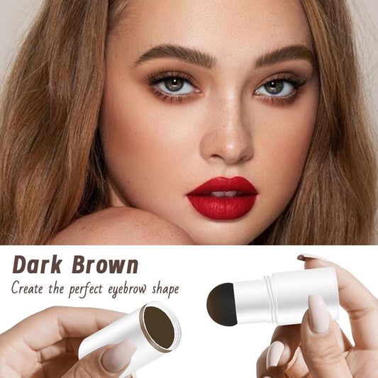 Eyebrow Stamp Stencil Set, Eyebrow Stencils Shaping Kit, Long-Lasting Eyebrow Shaper for Women Girl, Cruelty-Free plantillas para la cejas (Dark Brown)