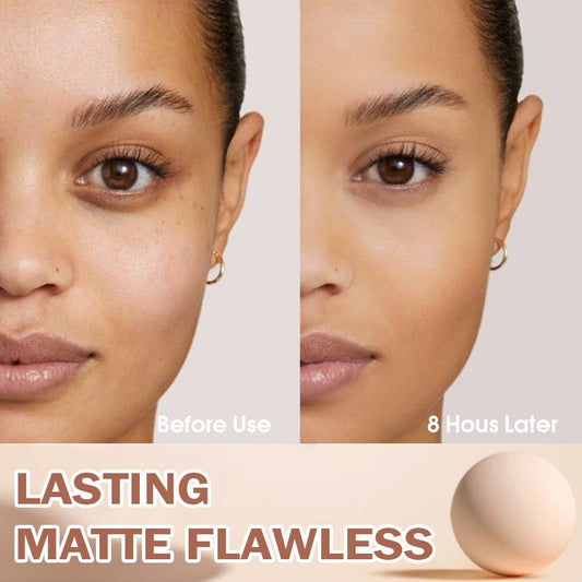 Kaely Pressed Face Powder Compact, Oil Control Flawless Makeup Setting Powder, Perfection Matte Compact Powder Foundation, polvo compacto de maquillaje, Lightweight Waterproof, 03 Pure Beige