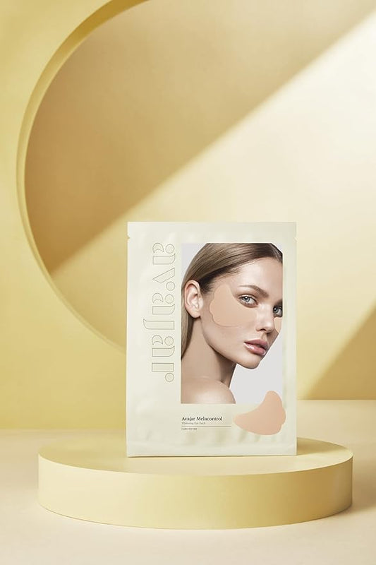 Avajar Melacontrol Eye Patch (10P) - Korean Skin Care Under Eye Mask for UV Protection & Dull Skin with Niacinamide & Centella, Golf Accessories & Travel K-Beauty Essentials & Hiking Essentials