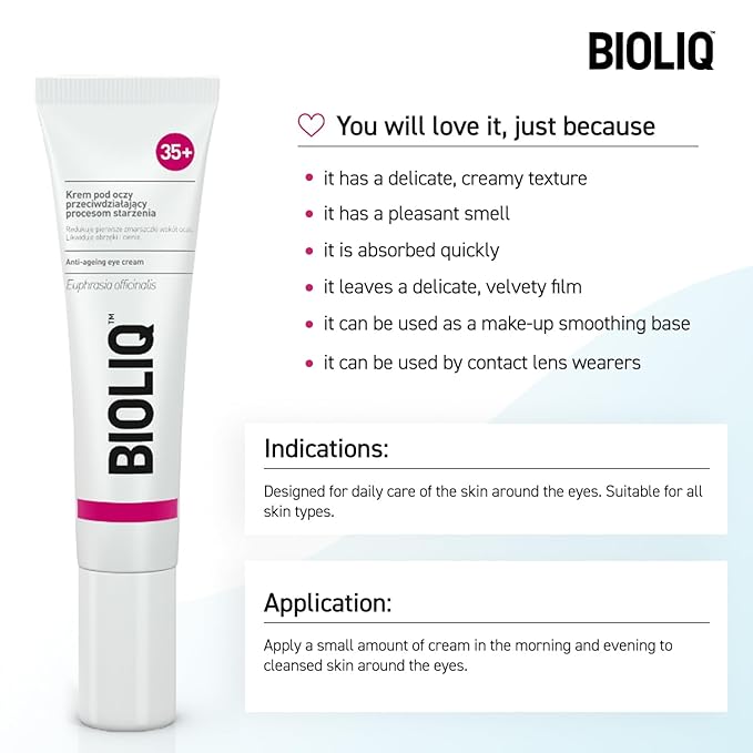 35+ Anti-aging Eye Cream - Visibly Reduces Wrinkles, Swelling, and Dark Circles - Intense Strengthening & Regenerating Formula, Eye Cream for Bags Under Eyes - Alleviates Fatigue Signs - 15ml