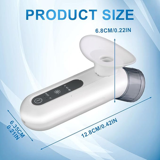 Eye Steamer for Dry Eye, Portable Eye Steam Sprayer, Dry Eye Steam Therapy, Portable Heated Eye Masks, Mini Eye Moisturizing Cleaning Soothing Steamer (White)