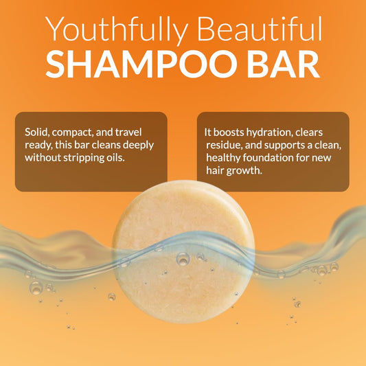 Youthfully Beautiful Rice Nutri Spray and Shampoo Bar Set Rice and Coffee Extract for Thinning Hair and Loss Hair Growth Support Natural Solid Cleanser Scalp Treatment Thickening Nourishing Care