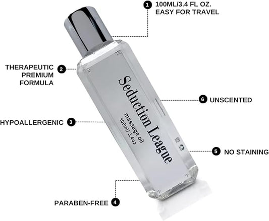 Massage Oil Unscented Smooth Gliding Calming Massage Therapy Oil 100ml