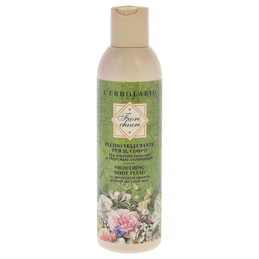 LErbolario Fiorichiari Smoothing Body Fluid, 6.6 oz - Body Lotion - With Extracts of White Lily - Floral Fruity Scent - Moisturizing - Cruelty-Free