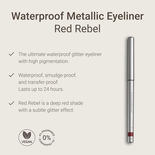 Hypoallergenic Waterproof Red Rebel Eyeliner Pencil